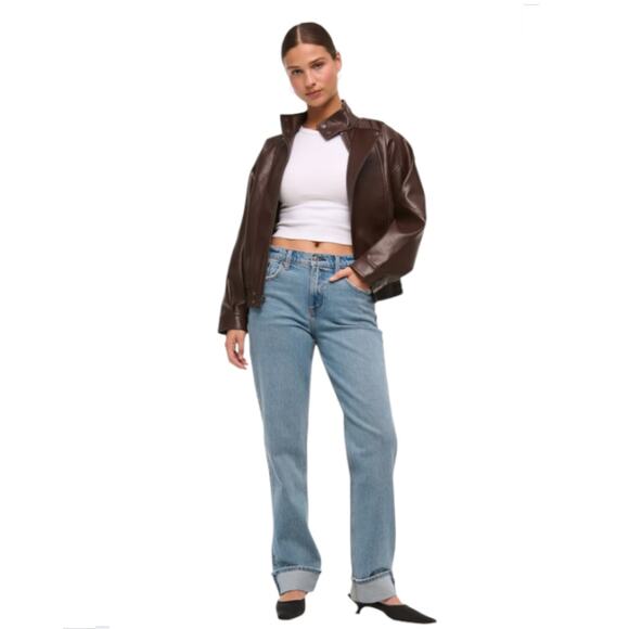 Abercrombie & Fitch Jeans Womens Size 32 Reg The 90s Straight Mid Rise Denim - Picture 3 of 16